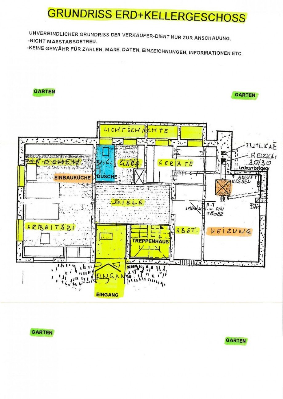 4 Grundriss Erd Kellergeschoss Keine Gew�hr Haus Stegaurach