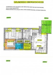 10 Grundriss Obergeschoss Keine Gew�hr STEGAURACH-SEEH�FLEIN: FREISTEHENDER  BUNGALOW AUF ca.1732m2 F�R 524.000,-EURO