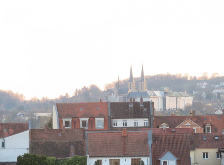 4 vergr��erter Blick vom Schlafzimmer Wohnung Bamberg