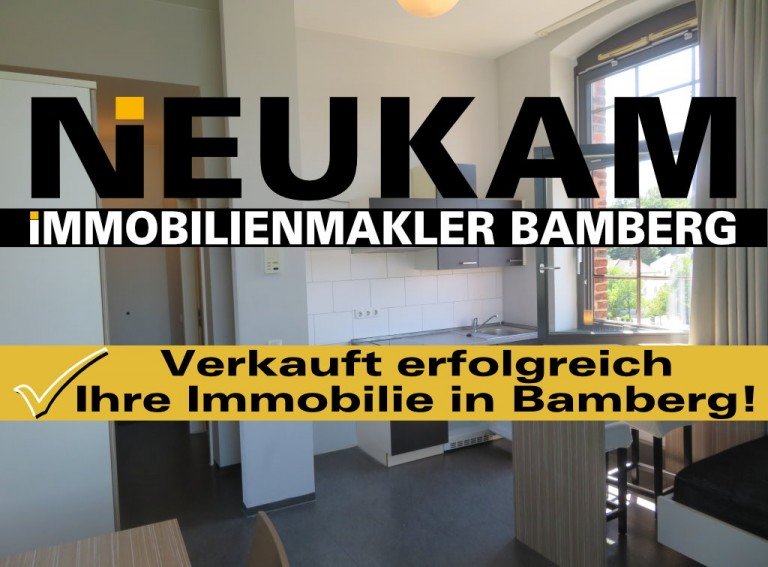 1 Wohnen Schlafen Bamberg Wohnung BAMBERG-INSELGEBIET:M�BLIERTE 1-ZIMMER-WOHNUNG(=SOFORT FREI-OBERSTE ETAGE+AUFZUG)F�R 125.000,-EURO