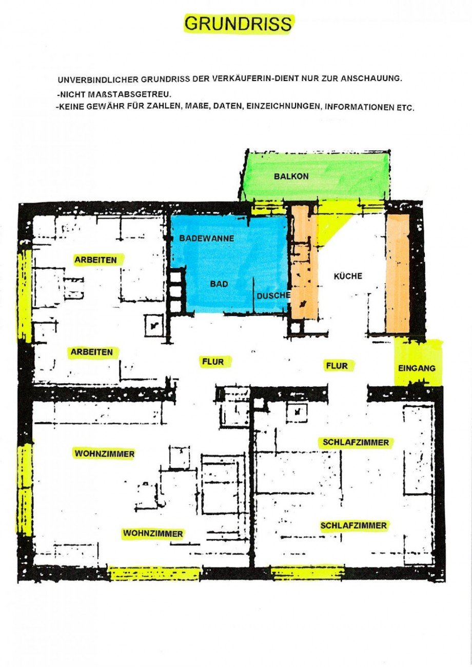 4 Grundriss Keine Gew�hr Wohnung Bamberg