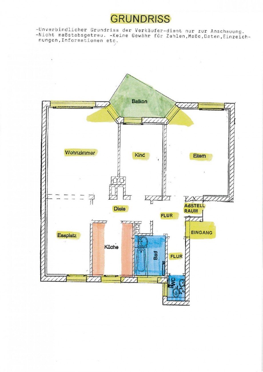 6 Grundriss Keine Gew�hr Wohnung Bamberg