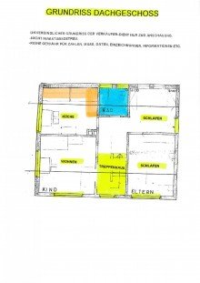 13 Dachgeschoss Grundriss Keine Gew�hr STEGAURACH: FREISTEH.HAUS+B�RO+LAGERHALLE ZUM KOMPLETT-RENOVIEREN AUF ca.1079m2 F�R 379.000,-EURO