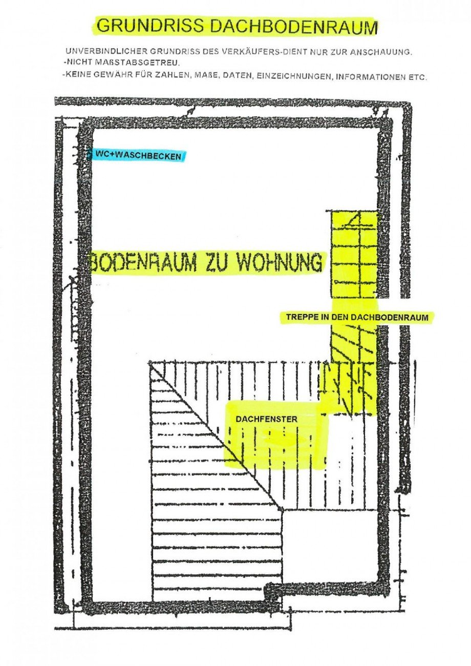 22 Grundriss Dachbodenraum Keine Gew�hr Wohnung Bamberg