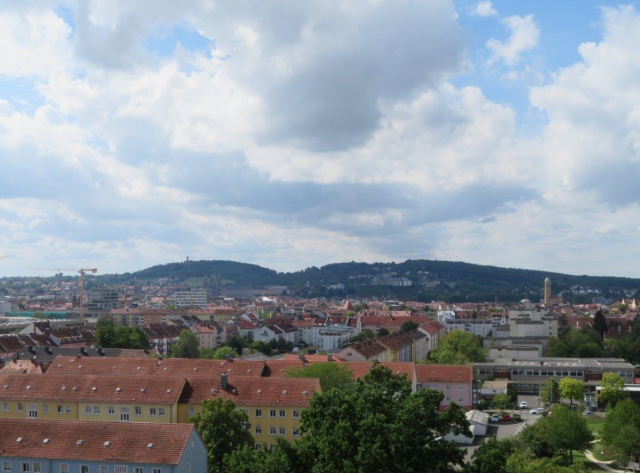 3 Blick vom Balkon Wohnung Bamberg