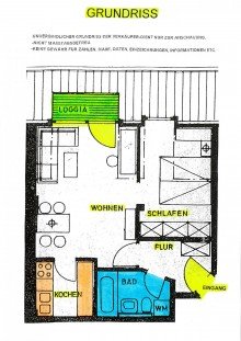 4 Grundriss Keine Gew�hr BAMBERG-WUNDERBURG:8.640,-EURO MIETEp.a- 2-ZIMMER-DACHGESCHOSS-WOHNUNG+BALKON F�R 159.000,-EURO